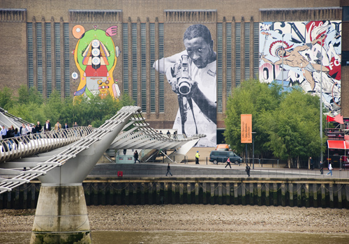Detail of Street Art installation at Tate Modern Tate Photography